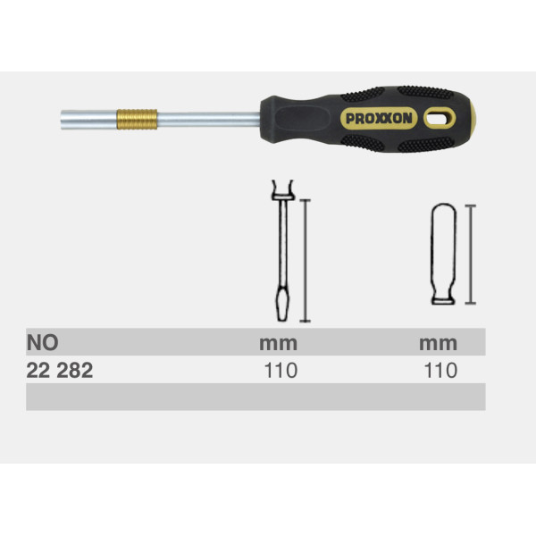 купить Отвертка с подпружиненным адаптером на 1/4" PROXXON (код 22282)