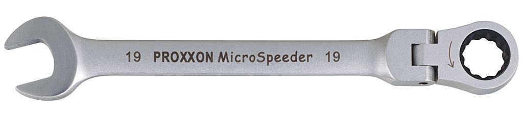 Комбинированные ключи MicroSpeeder с поворотной на 90° головкой (штучно)